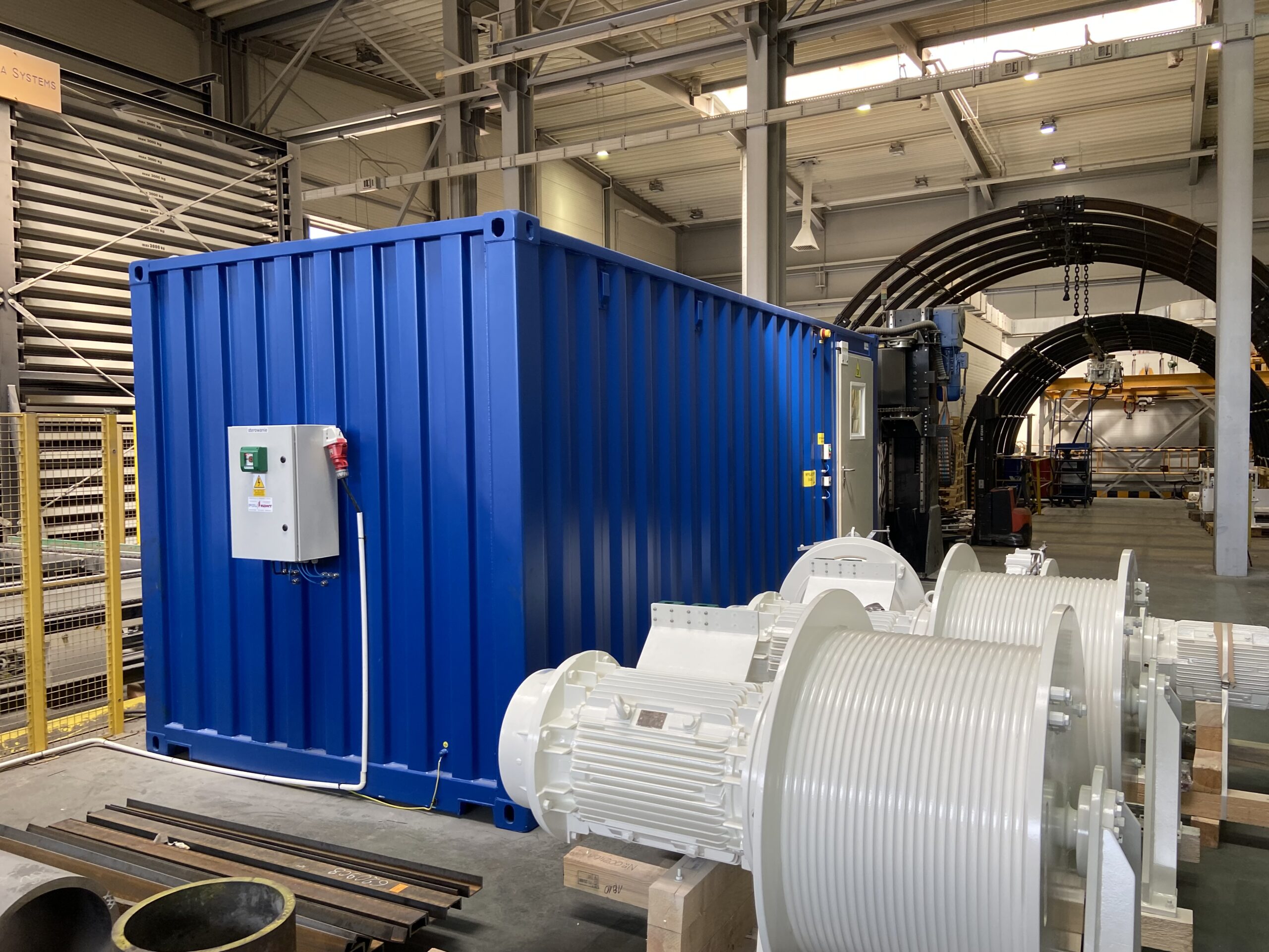 industrial hazardous materials container