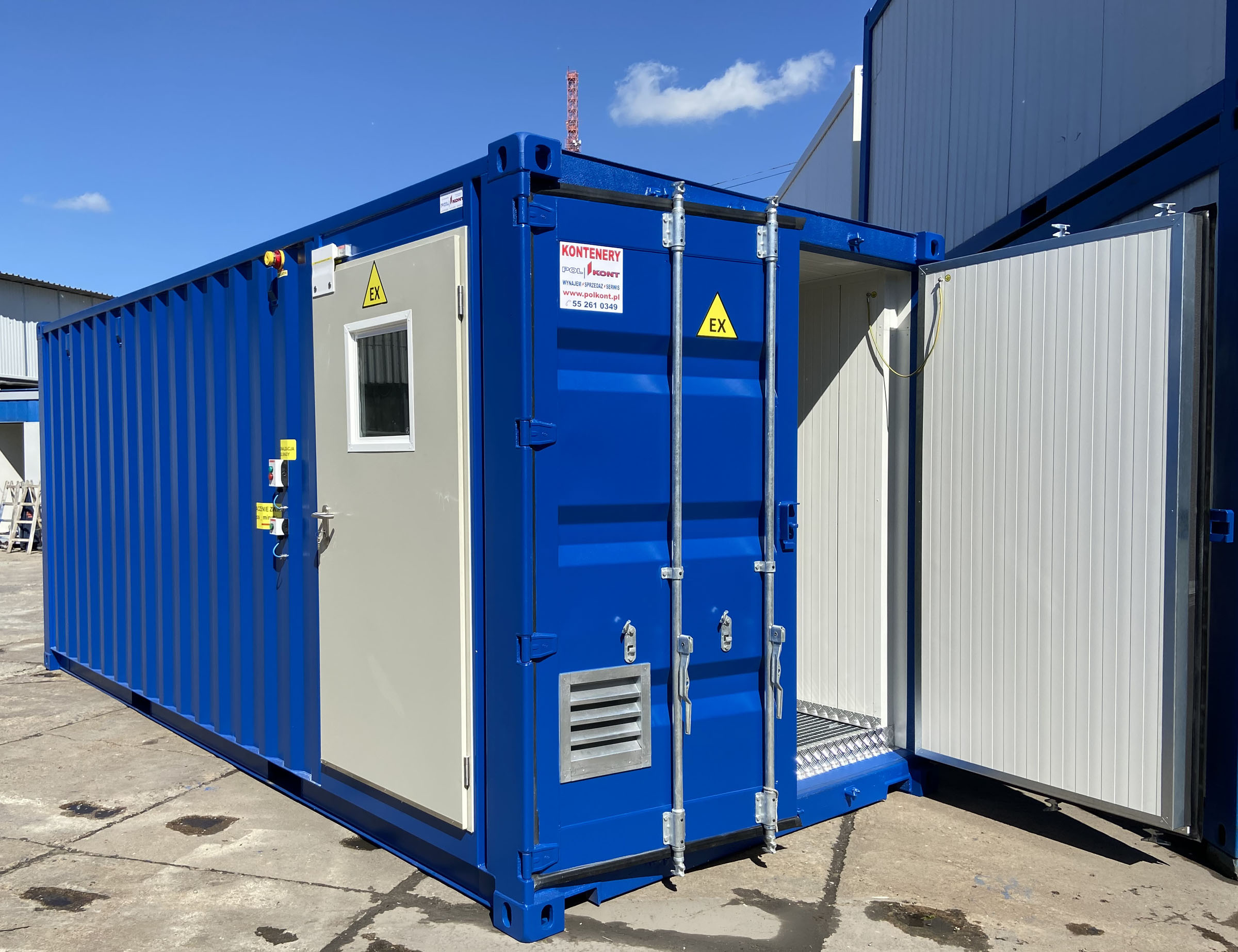 industrial hazardous materials container